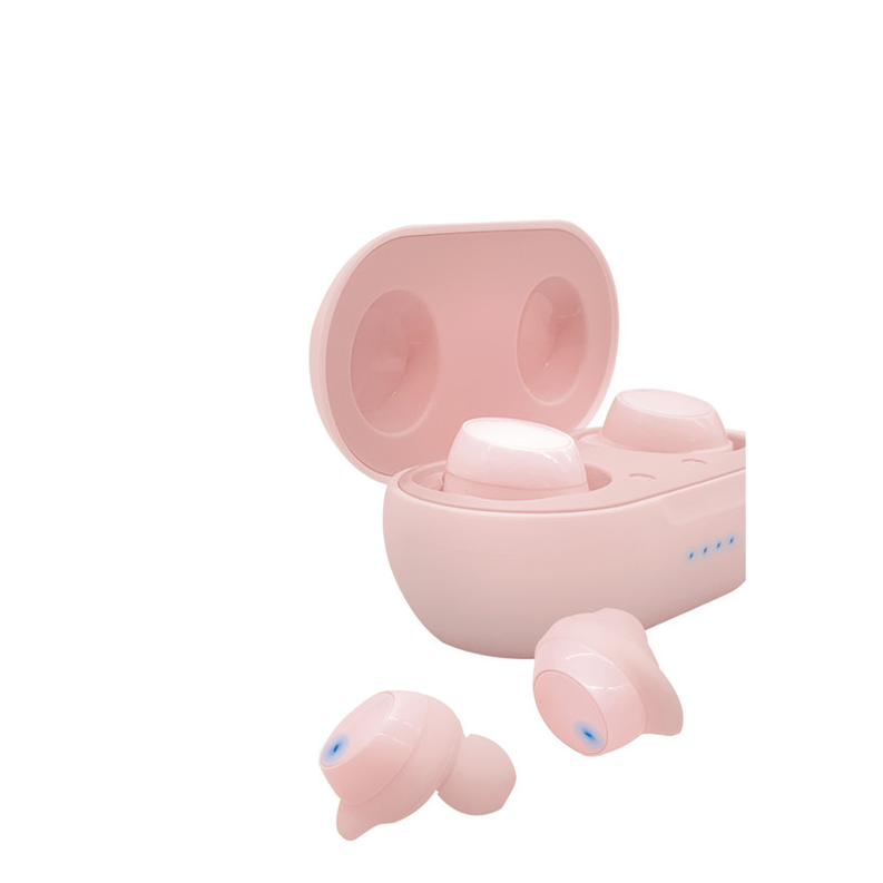 TWS Rubberized Sport Sweat Resistant Earbuds - Pink Soundbound