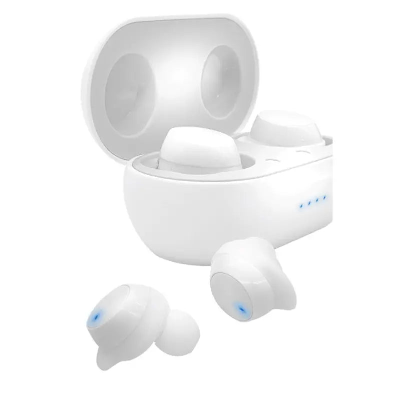 TWS Rubberized Sport Sweat Resistant Earbuds - White Soundbound