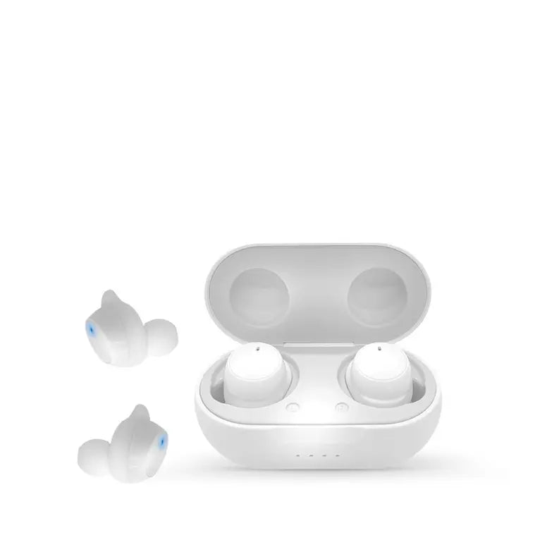 TWS Rubberized Sport Sweat Resistant Earbuds - White Soundbound