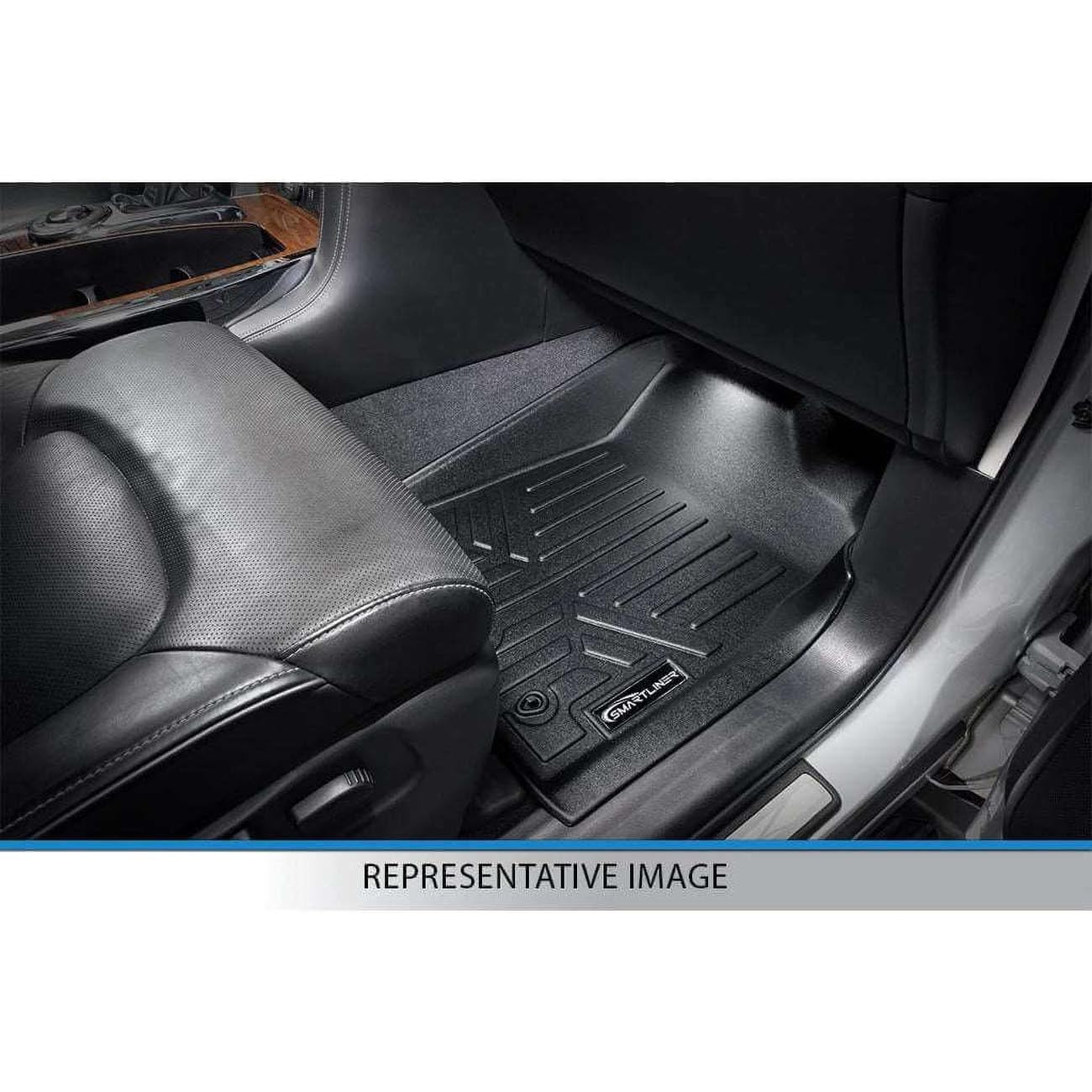 Smartliner Floor Liners Front/2nd Row 2001 - 2007 Silverado/sierra Ext Extended Cab (black) SMARTLINER