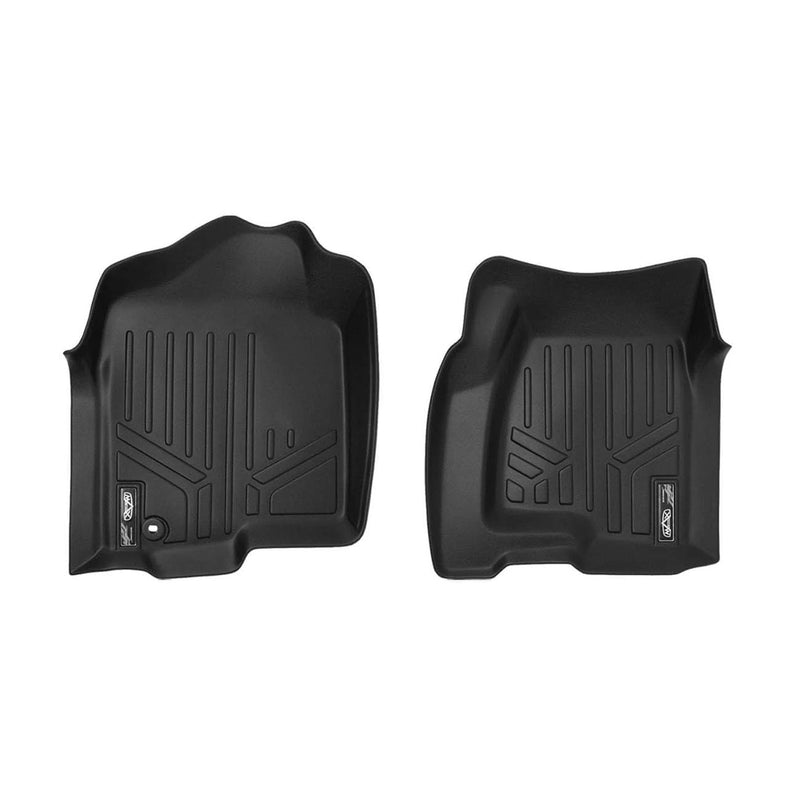 Smartliner Floor Liners Front/2nd Row 2001 - 2007 Silverado/sierra Ext Extended Cab (black) SMARTLINER