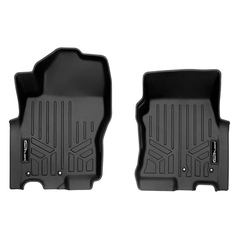 Smartliner Floor Liners Front/2nd Row 2022–2025 Nissan Frontier Crew Cab (black) SMARTLINER