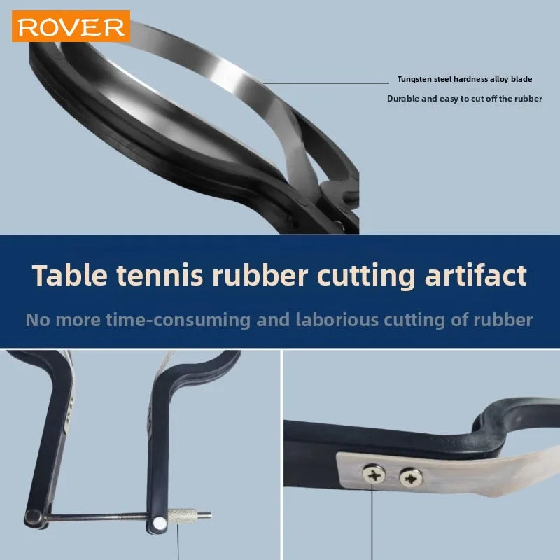 Table Tennis Racket Rubber Cutter, Table Tennis Racket Film Cutting Tool, Simple and Easy To Use, Smooth Cutting, Perfect Fit GreatEagleInc