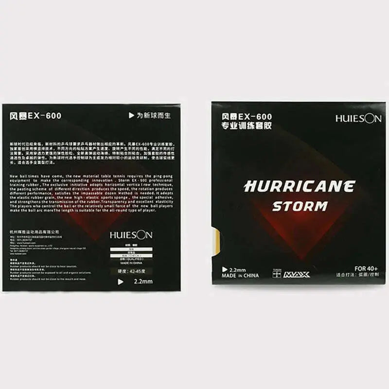 Table-Tennis-Racket-Rubber-Hurricane-Storm-EX-600-Pimples-In-Flexible-Medium-Hardness-42-2.2mm-Sponge-Fast-Attack-For-40_-Balls-FreeDropship-335316695