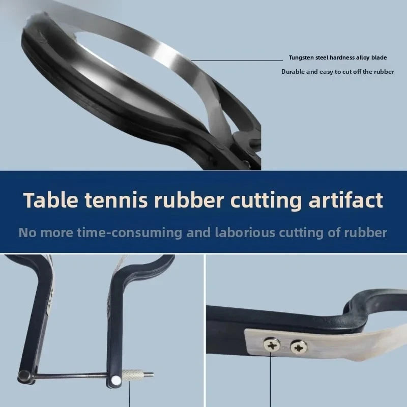 Table tennis racket rubber cutter, rubber film cutting tool, simple and easy to use, suitable for both straight and horizontal GreatEagleInc