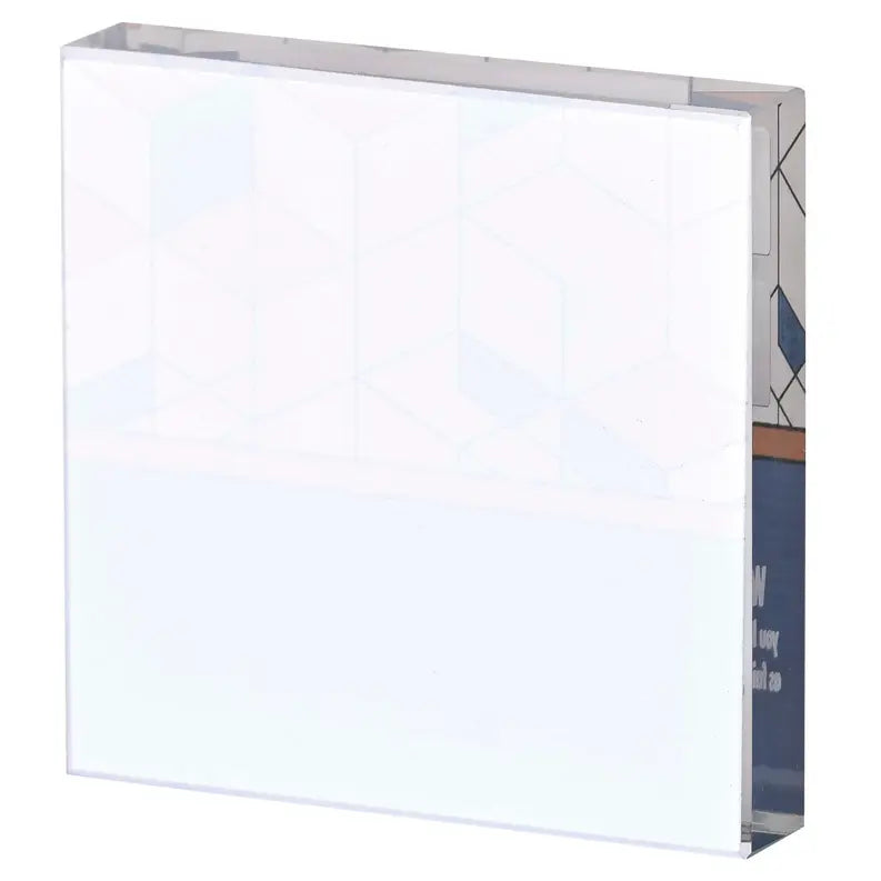 Tabletop Glass Plaque Faithful 3X3 Dicksons Inc