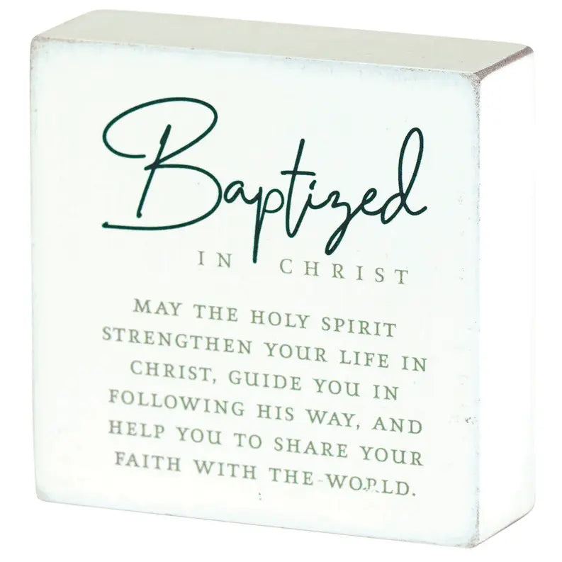 Tabletop Plaque Baptized In Christ Dicksons Inc