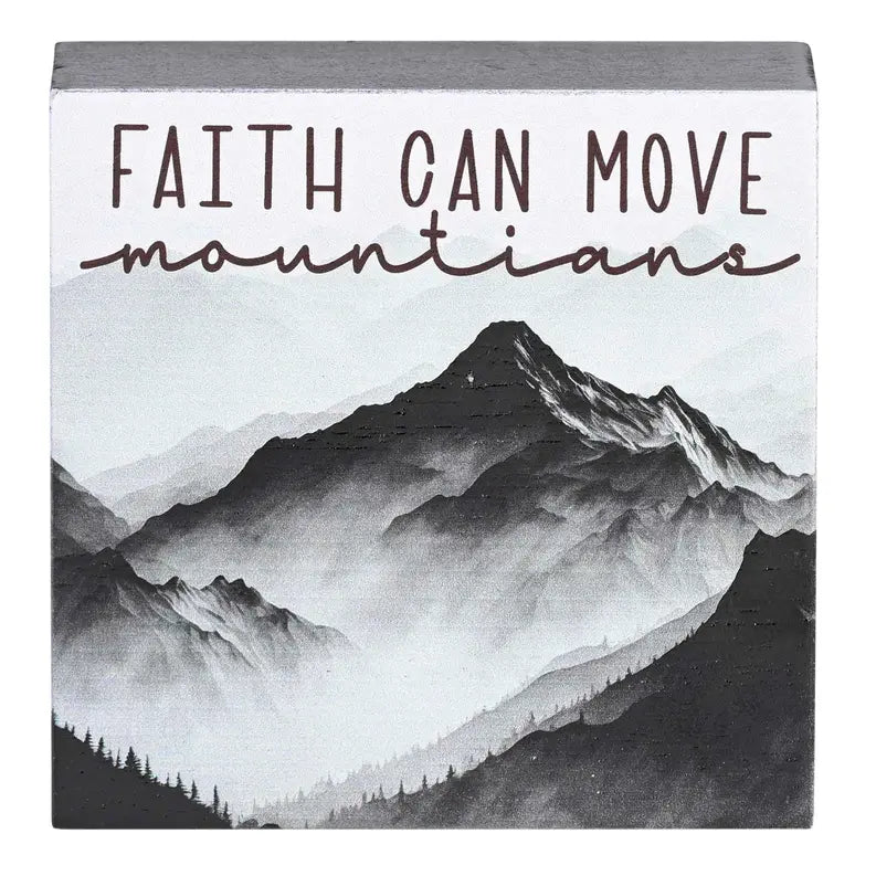 Tabletop Plaque Faith Can Move Mountains Dicksons Inc