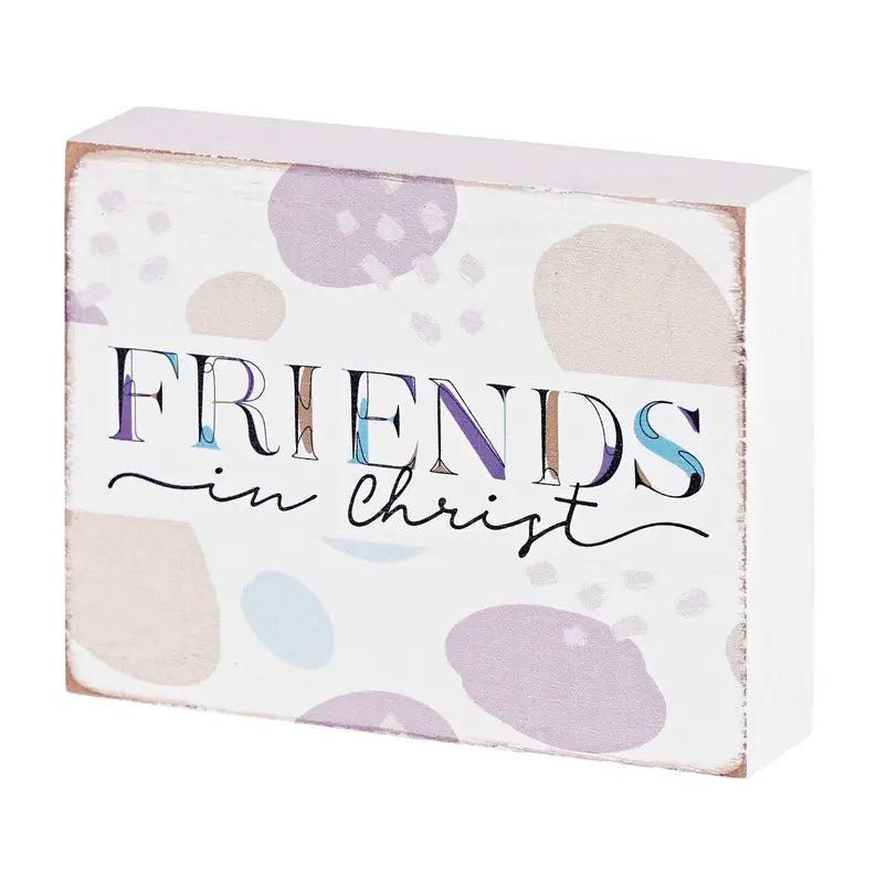 Tabletop Plaque Friends In Christ 4x3 Dicksons Inc