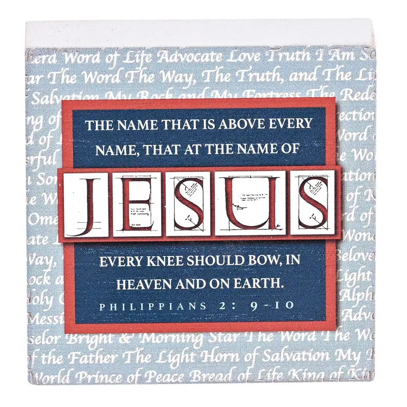 Tabletop Plaque Names Of Jesus Dicksons Inc
