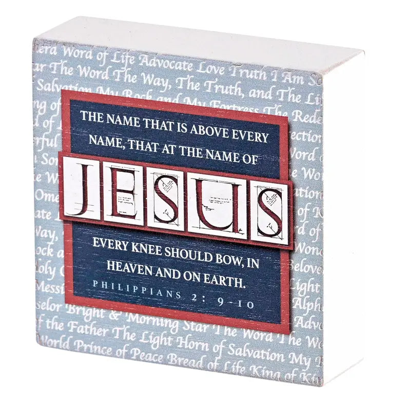 Tabletop Plaque Names Of Jesus Dicksons Inc