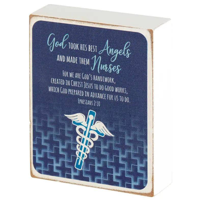 Tabletop Plaque Nurse God Took His Dicksons Inc
