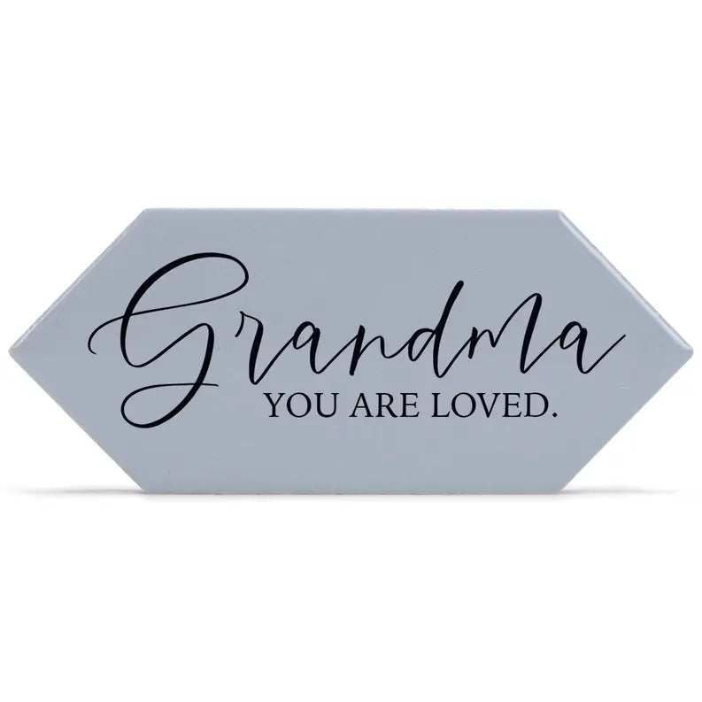 Tabletop Tile Grandma You are Loved Grey Dicksons Inc