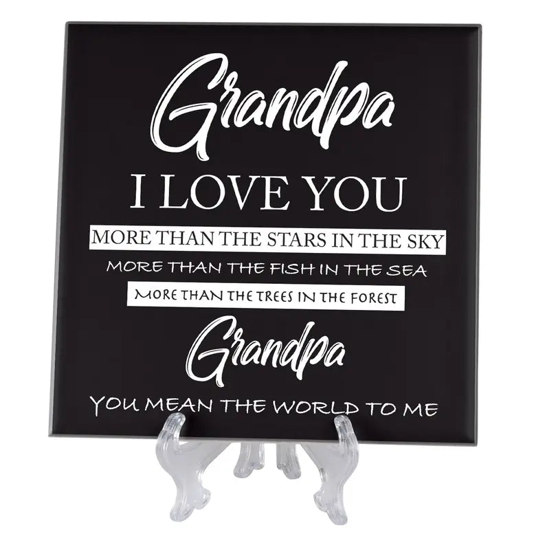 Tabletop Tile Grandpa, I Love You More Dicksons Inc