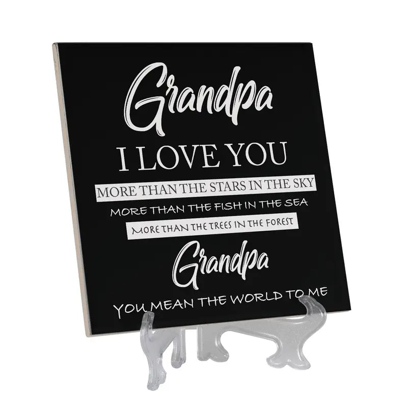 Tabletop Tile Grandpa, I Love You More Dicksons Inc