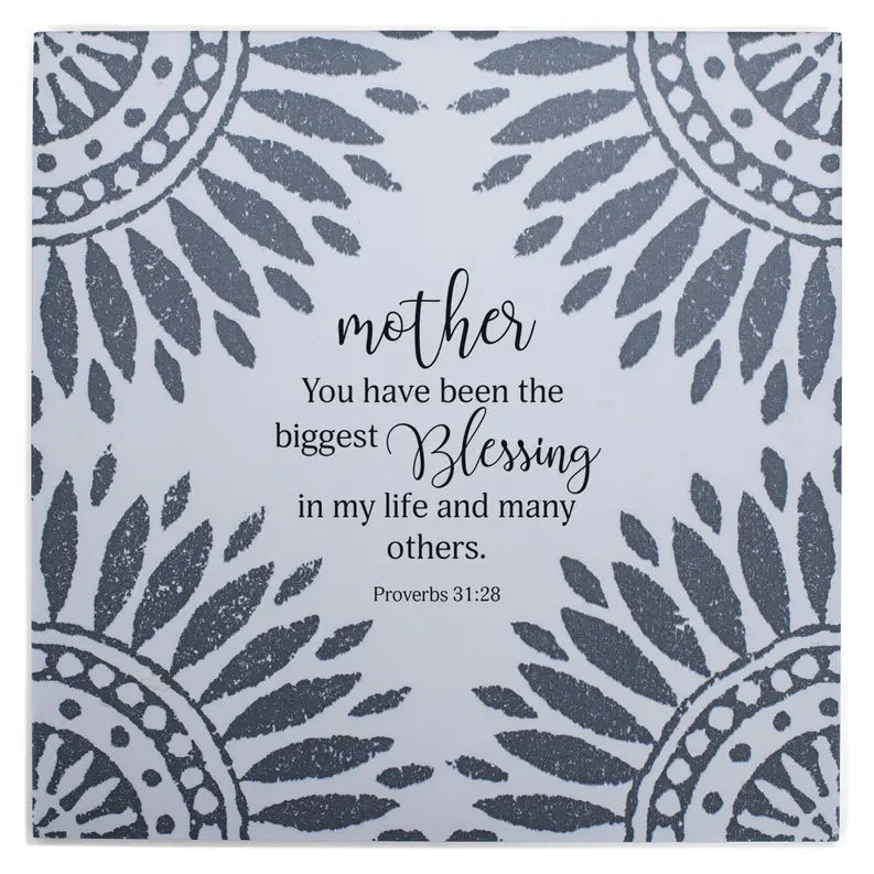 Tabletop Tile Mother Prov.31:28 Cream Dicksons Inc