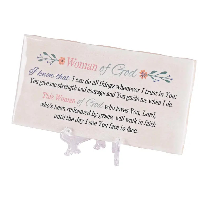 Tabletop Tile Woman Of God 6x3 Dicksons Inc