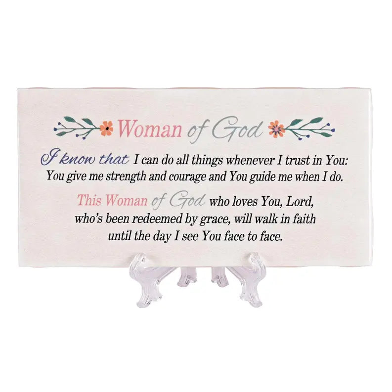 Tabletop Tile Woman Of God 6x3 Dicksons Inc