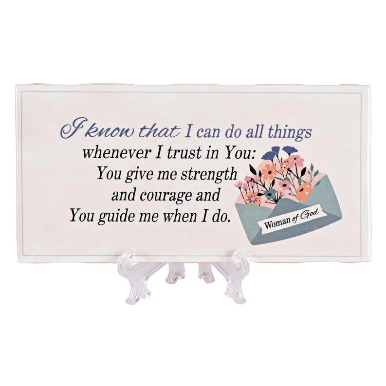 Tabletop Tile Woman Of God Envelope 6x3 Dicksons Inc