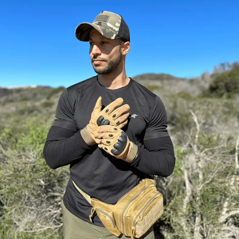 Tactical Military Airsoft Gloves for Outdoor Sports, Paintball, and Motorcycling with Touchscreen Fingertip Capability JupiterGear