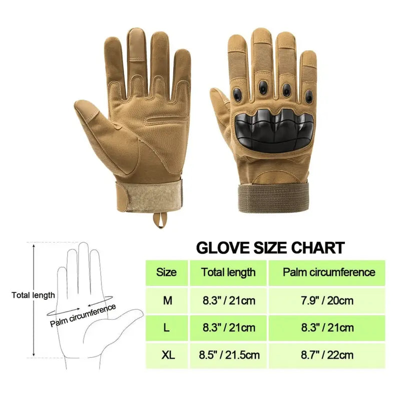 Tactical Military Airsoft Gloves for Outdoor Sports, Paintball, and Motorcycling with Touchscreen Fingertip Capability JupiterGear
