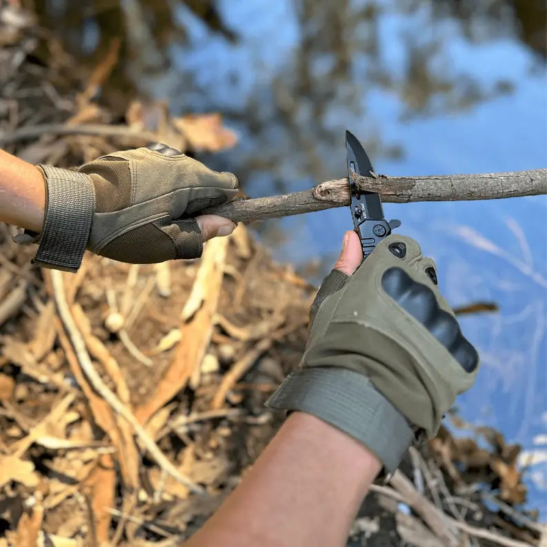 Tactical Military Fingerless Airsoft Gloves for Outdoor Sports, Paintball, and Motorcycling JupiterGear