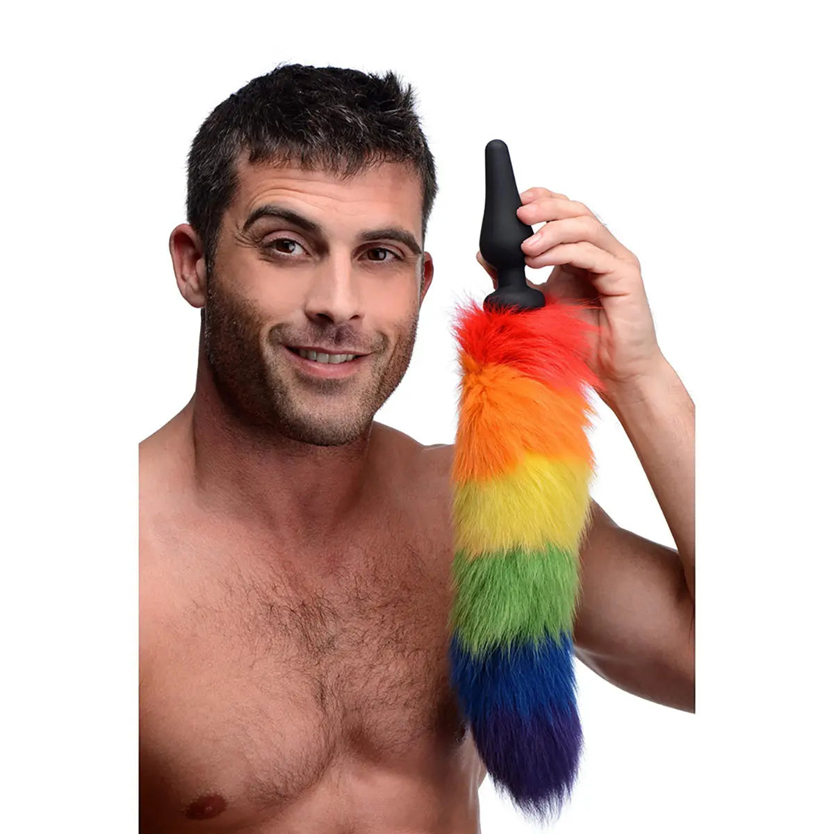 Tailz Rainbow Tail Silicone Butt Plug XR Brands