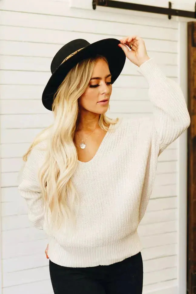 Take It Easy Knit Sweater Stay Warm in Style