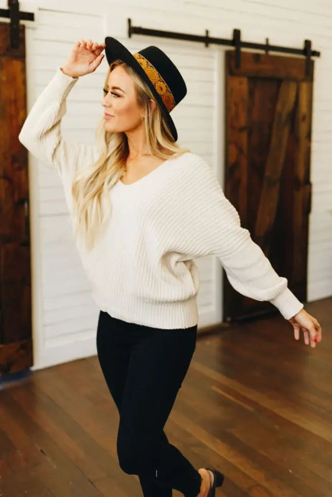 Take It Easy Knit Sweater Stay Warm in Style