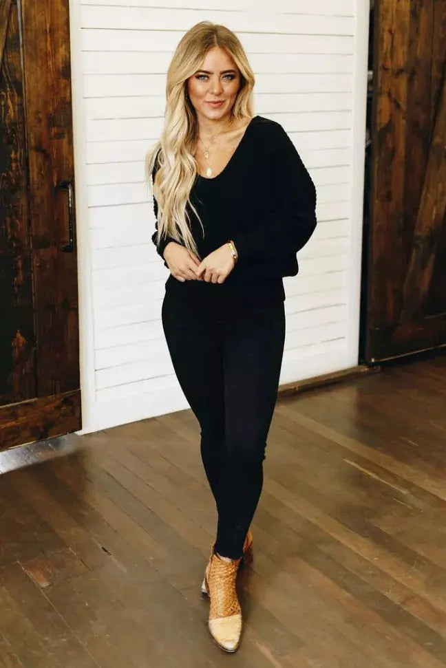 Take It Easy Knit Sweater Stay Warm in Style