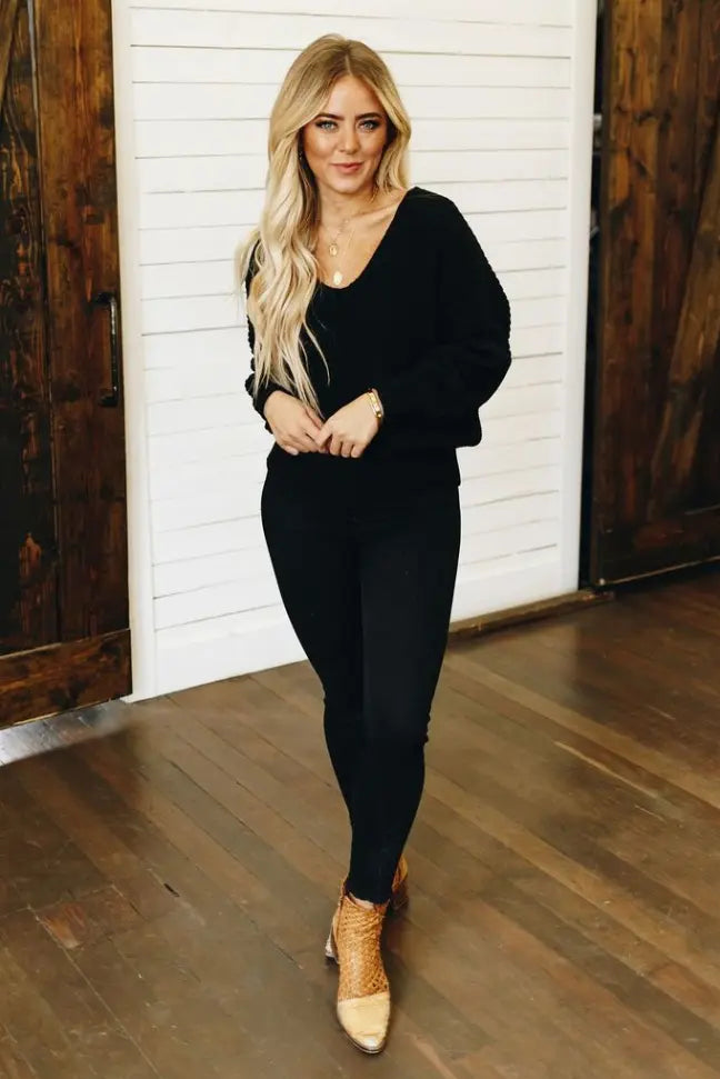 Take It Easy Knit Sweater Stay Warm in Style