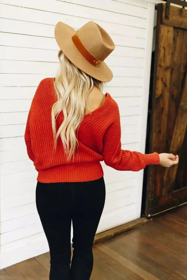 Take It Easy Knit Sweater Stay Warm in Style
