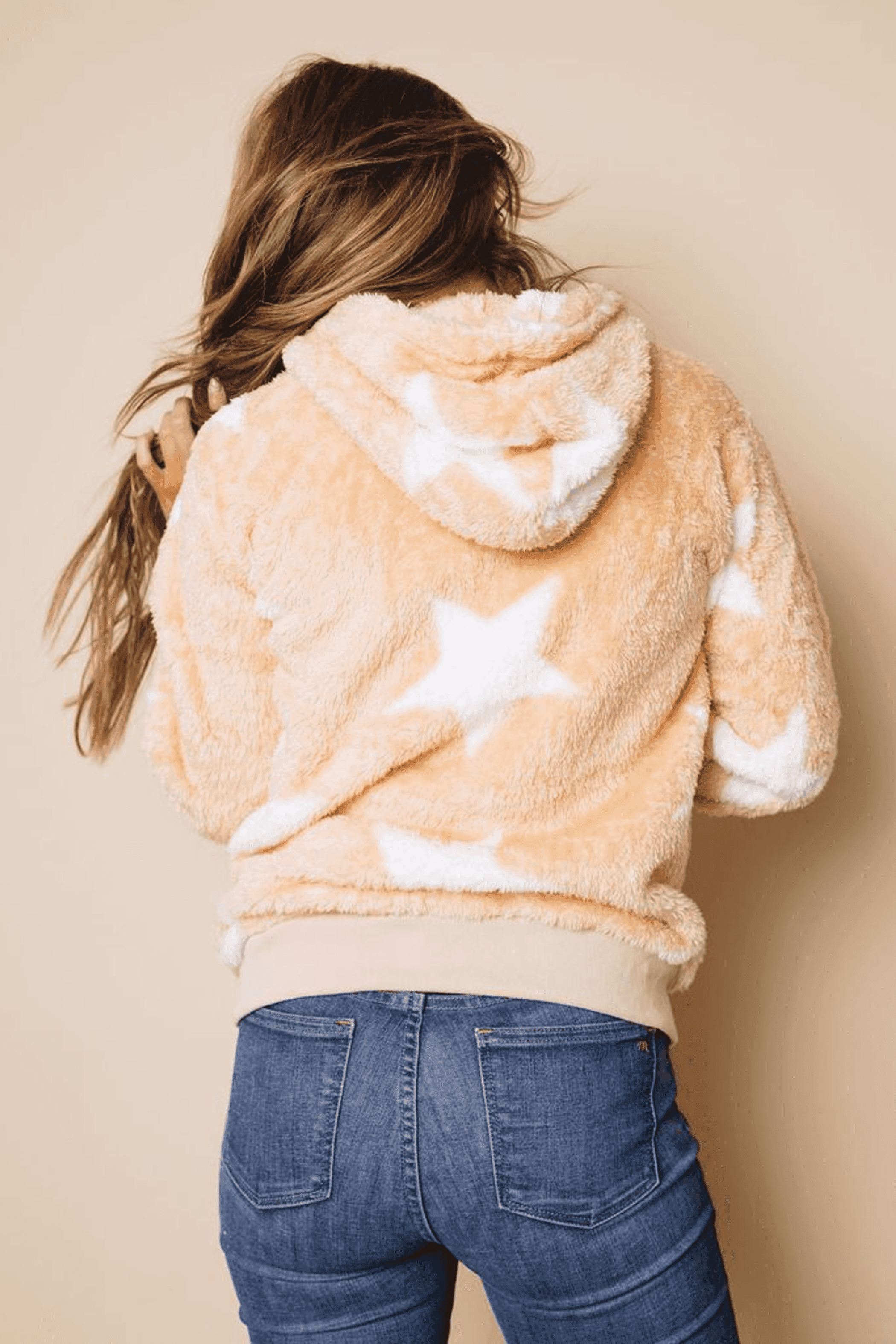 Tamy Fleece Hooded Coat Stay Warm in Style