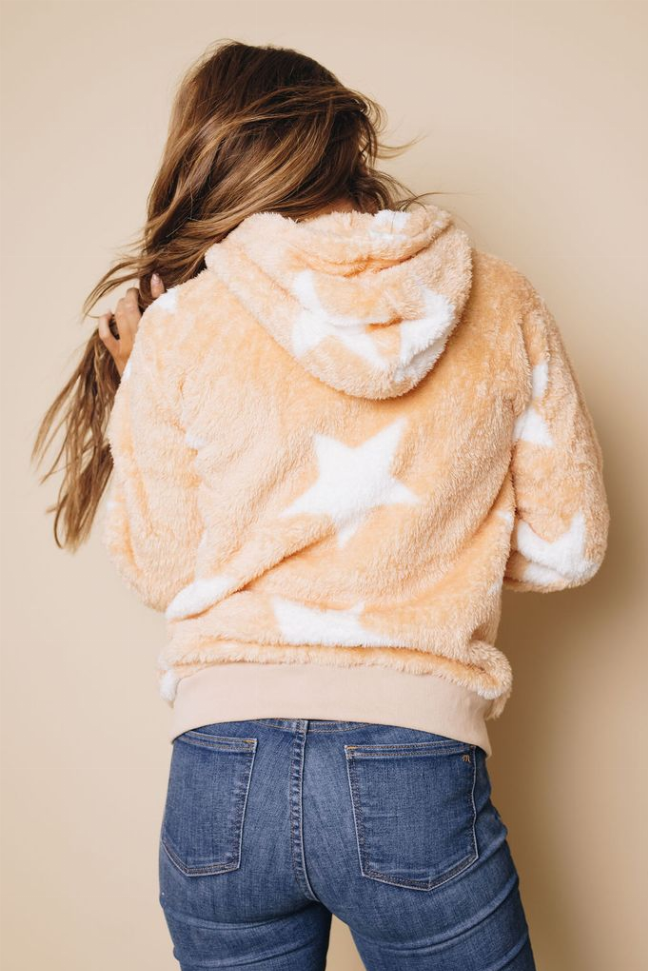 Tamy Fleece Hooded Coat Stay Warm in Style