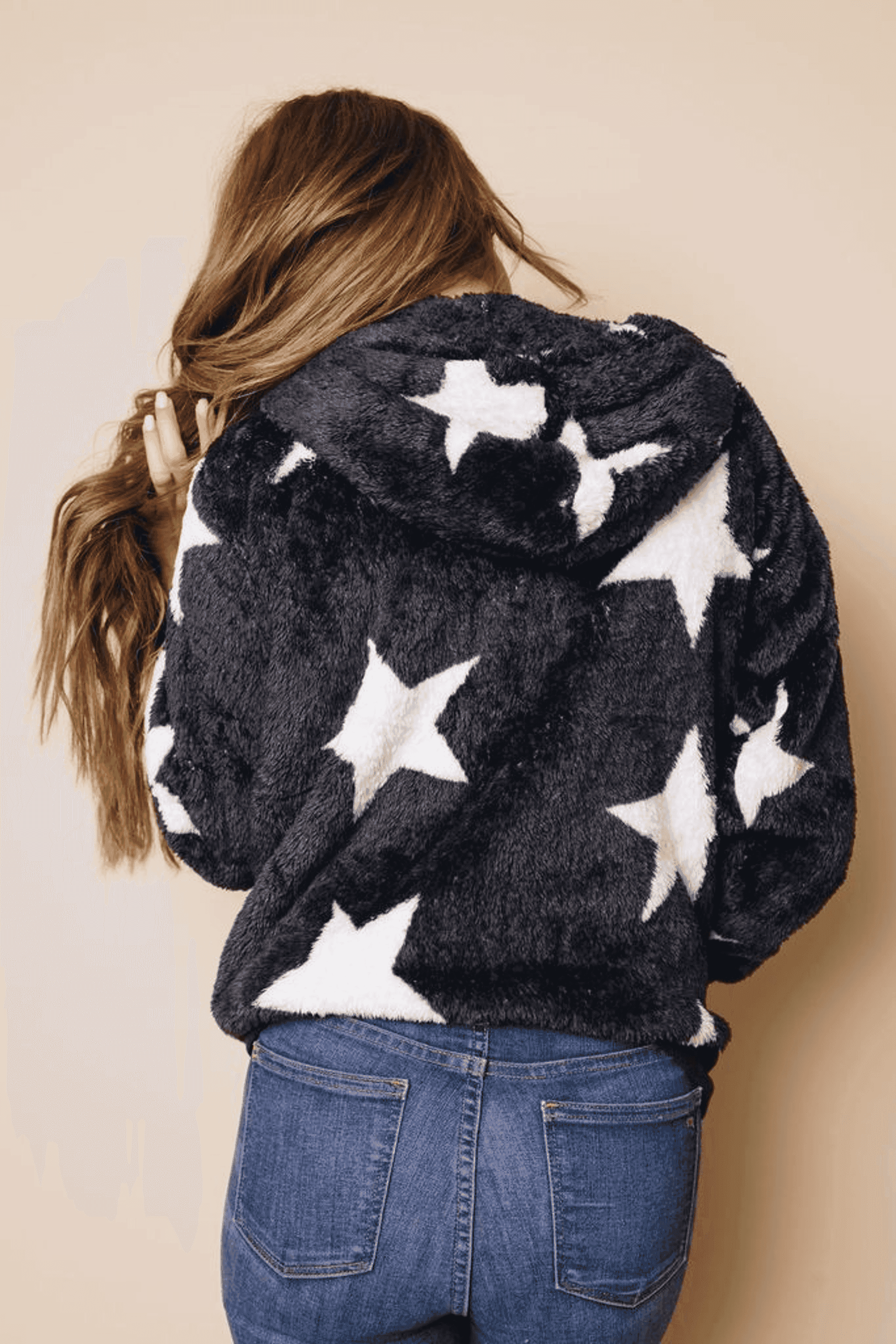 Tamy Fleece Hooded Coat Stay Warm in Style