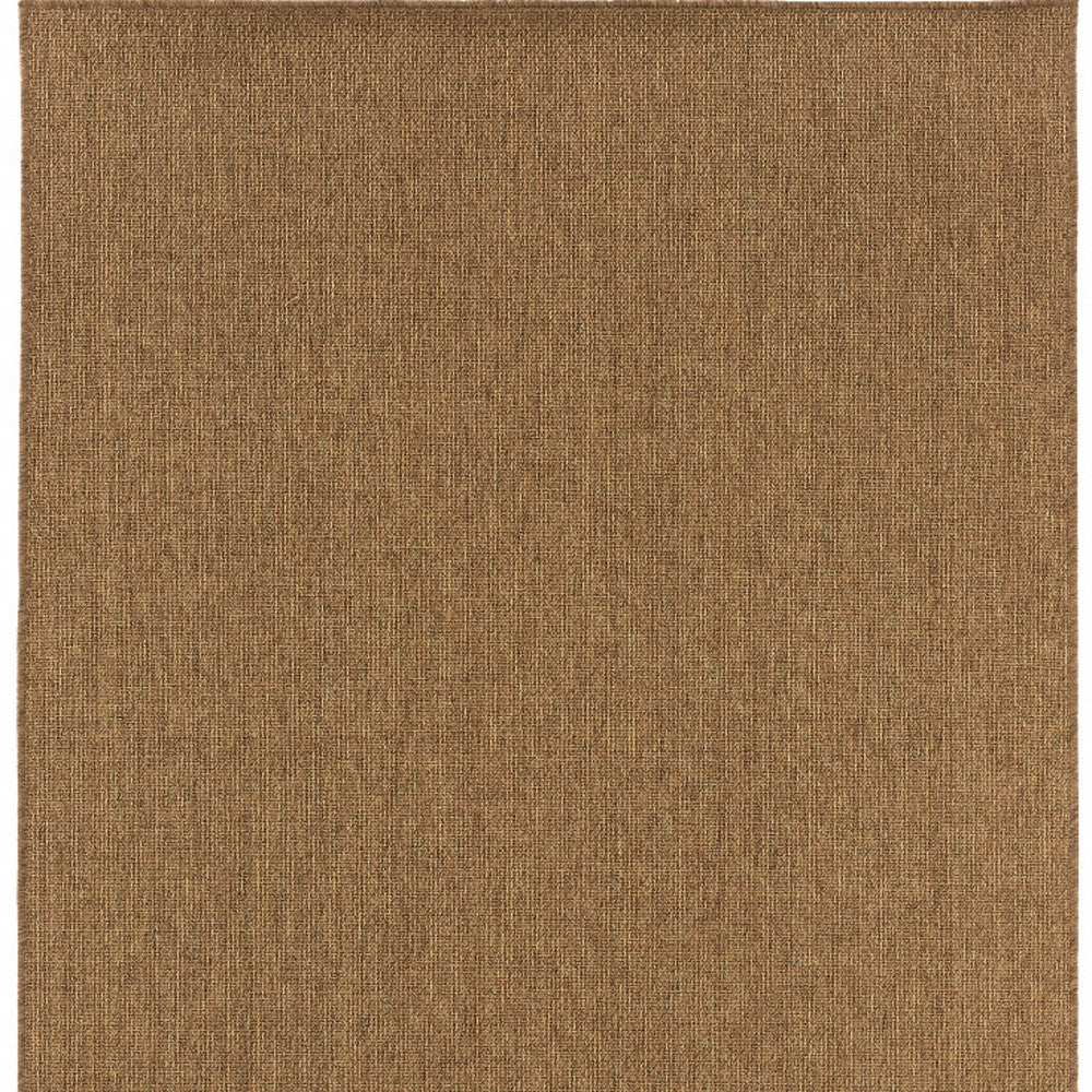 Tan Stain Resistant Indoor Outdoor Area Rug Homeroots Outdoor