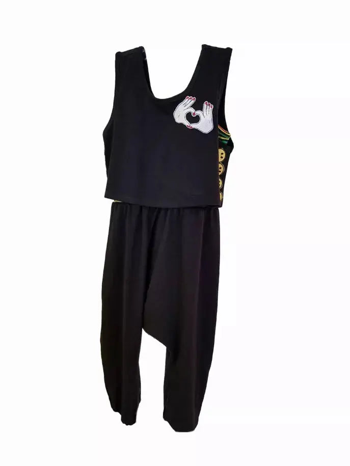 Tank Top And Dropped Crotch Romper Set Little Mass