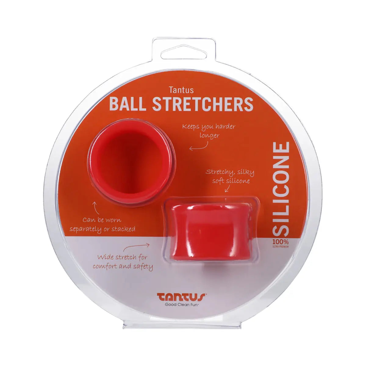 Tantus Ball Stretcher Kit Crimson Tantus