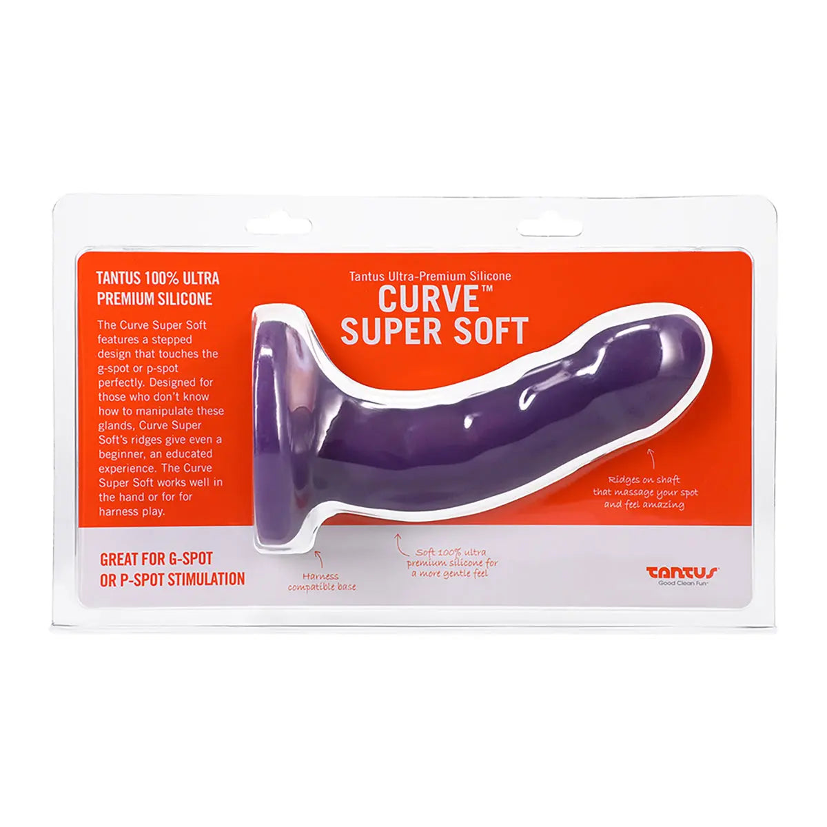 Tantus Curve Super Soft Dildo Amethyst Tantus