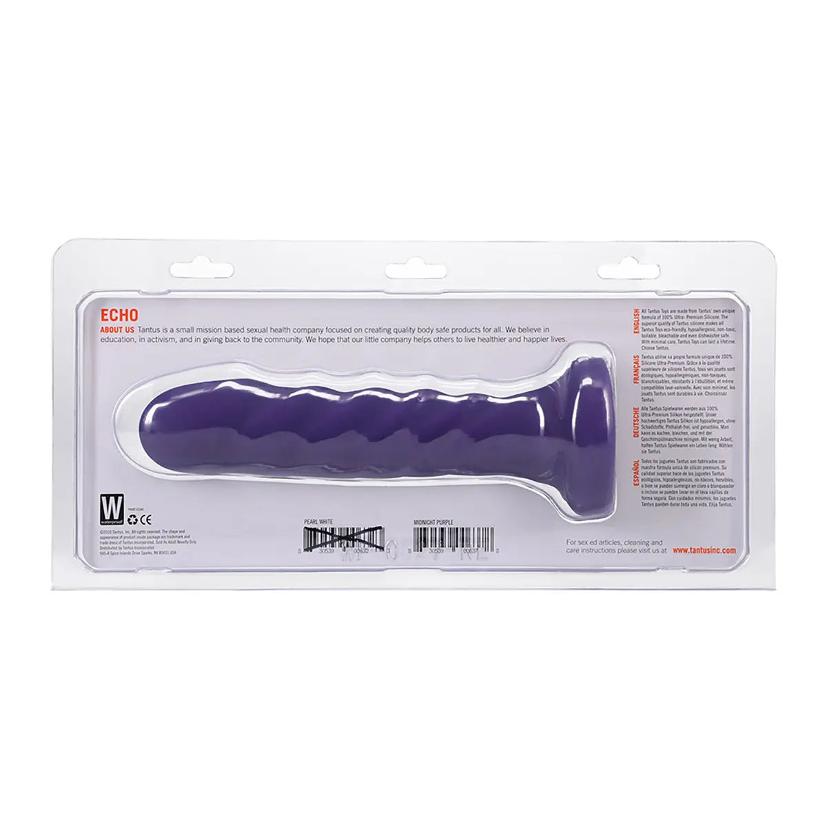 Tantus Echo Vibrating Dildo Amethyst Tantus