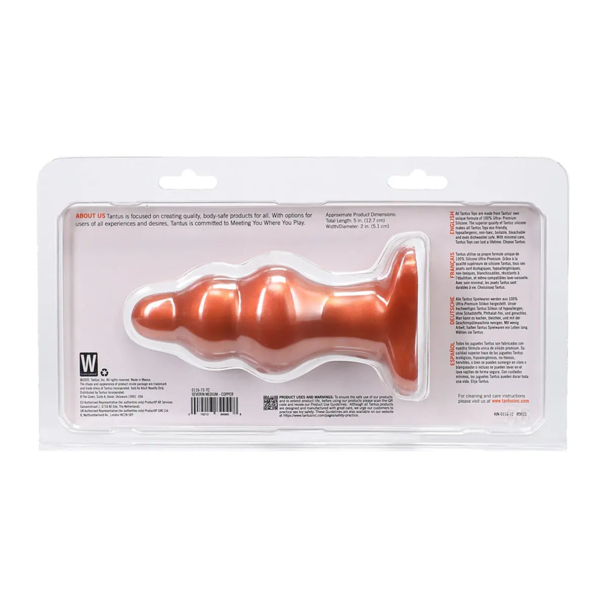 Tantus Severin MedSuperSoftPlug Cop Tantus