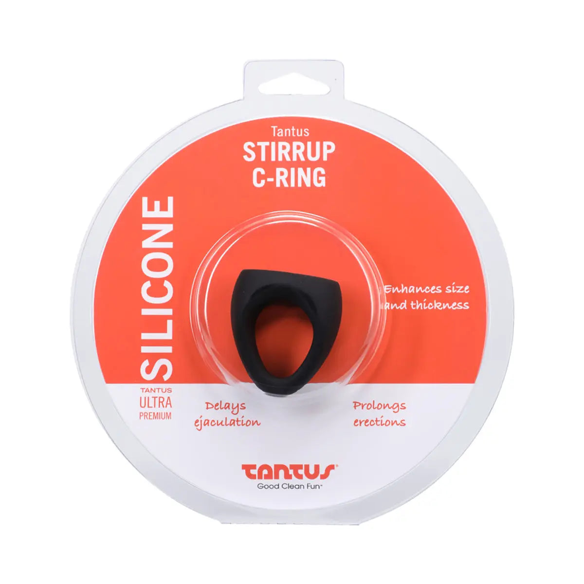 Tantus Stirrup C-Ring CockBallSling Blk - GreatEagleInc