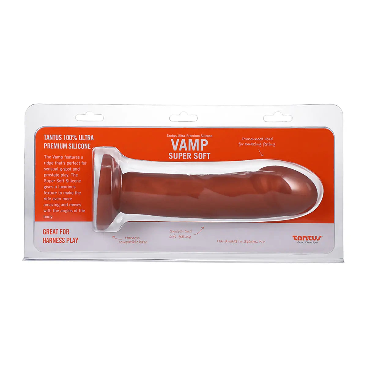 Tantus Vamp Super Soft Dildo Copper Tantus