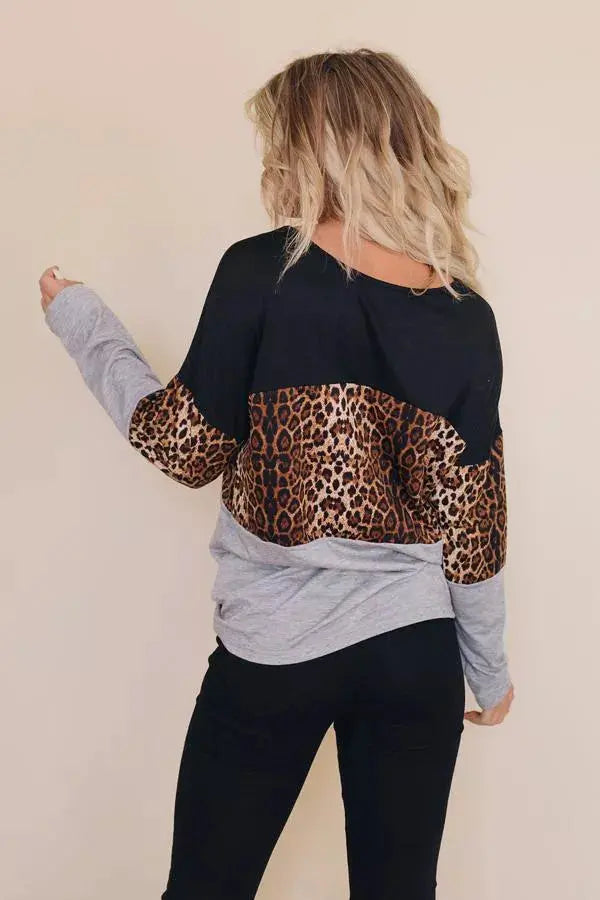 Tatyana Leopard Top Stay Warm in Style