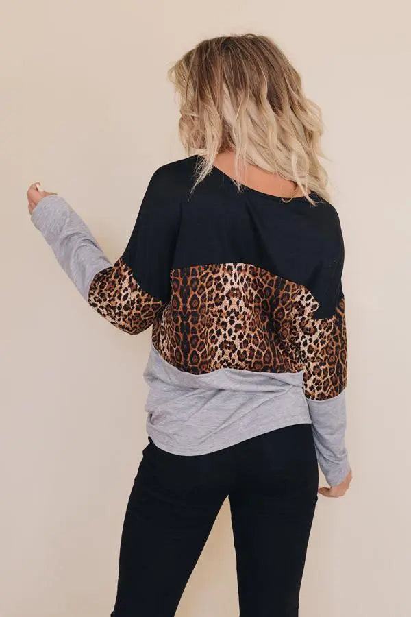 Tatyana Leopard Top Stay Warm in Style