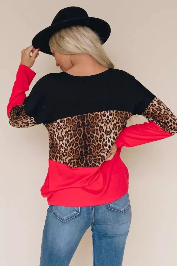 Tatyana Leopard Top Stay Warm in Style