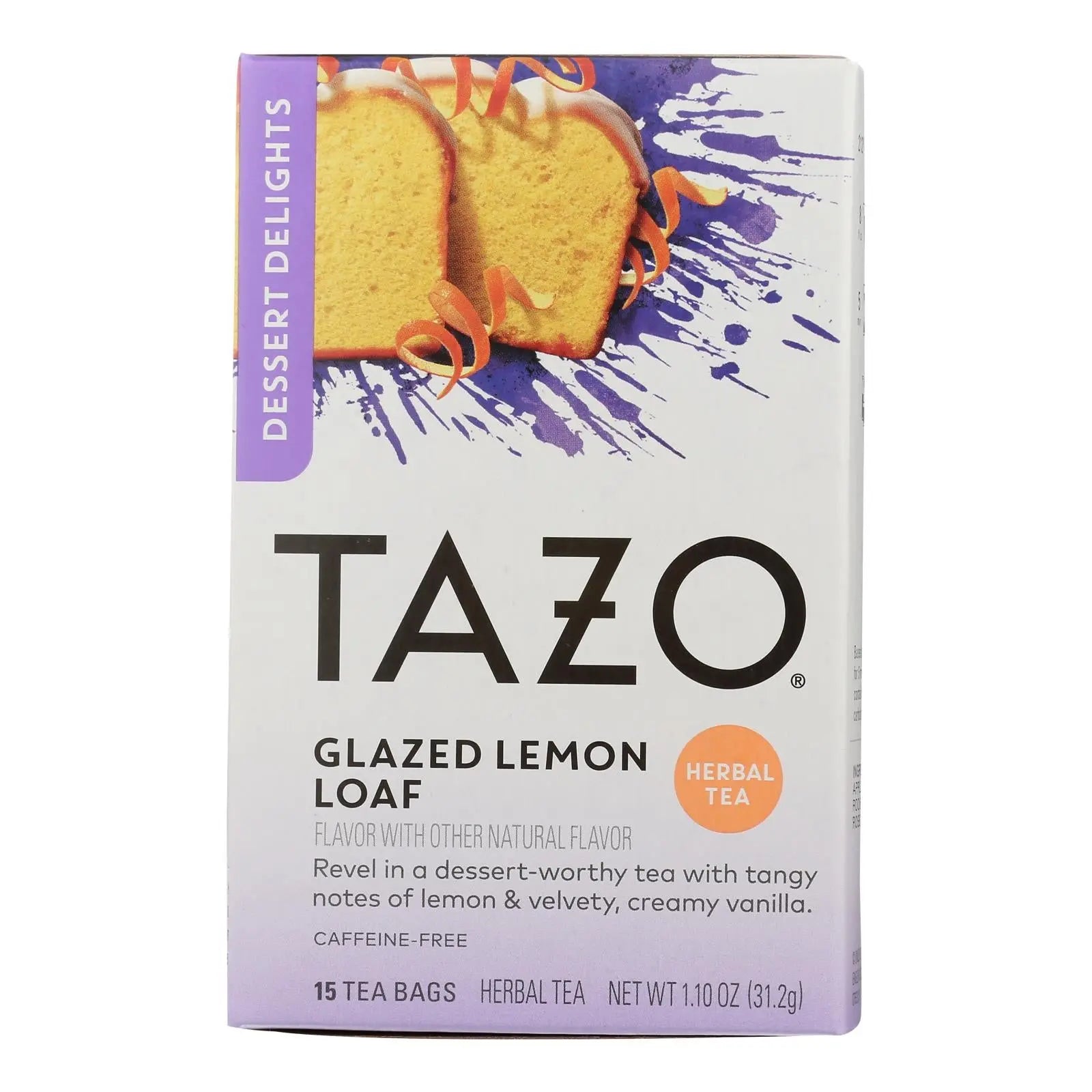 Tazo Tea - Tea Hrbl Glzd Lemon Loaf - Case Of 6 - 15 Bag Tazo Tea