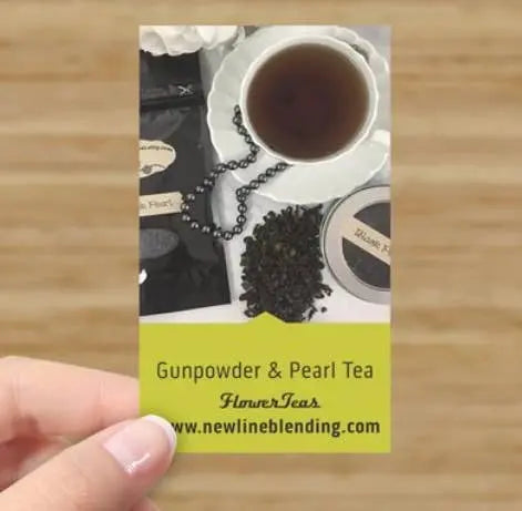 Tea Steeping Information Cards Bulk or Laminated New Line Blending