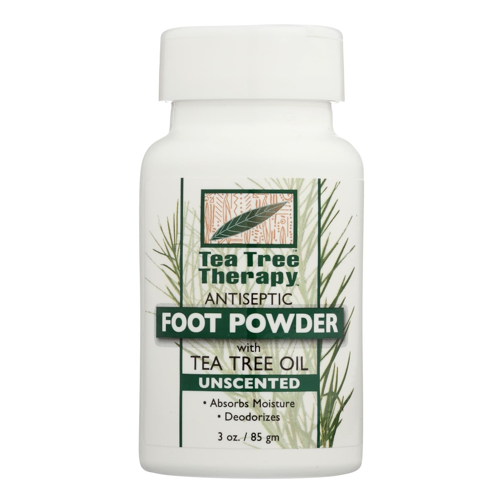 Tea Tree Therapy - Foot Powder Unscented - 1 Each - 3 Oz Tea Tree Therapy