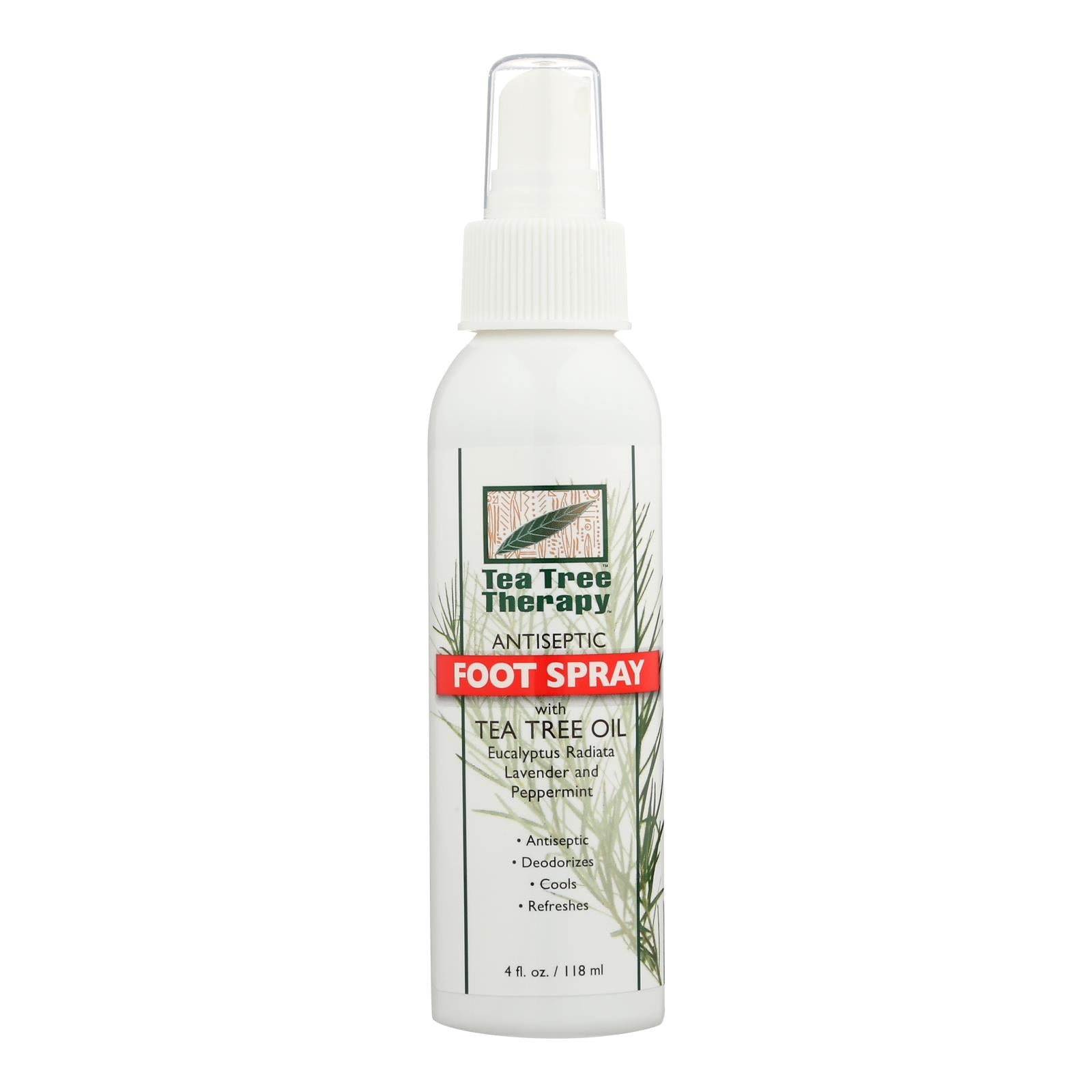 Tea Tree Therapy - Foot Spray Antiseptic - 1 Each - 4 Oz Tea Tree Therapy